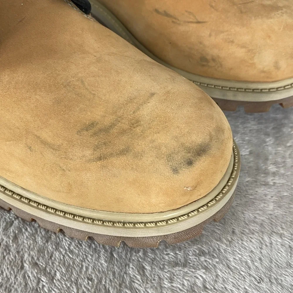 Timberland 6 inch Premium Kids Boots Size 5.5 Wheat Nubuck Waterproof NEW